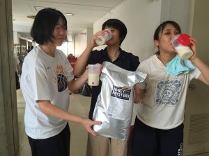 京都大学　女子バスケットボール部　エクスプロージョン　ホエイプロテイン